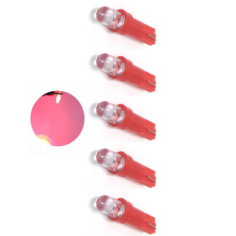 Oferta limitowana Auto LEDlamp | 5x autoverlichting LED T5 | kleur rood | 12V DC