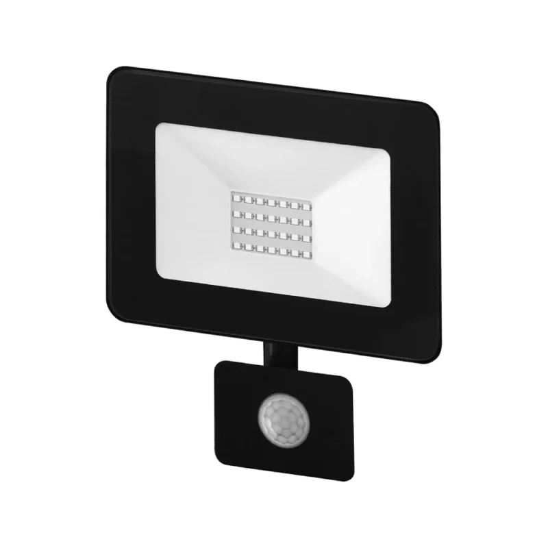LED schijnwerper daglichtwit 6400K met IR sensor - 20W - IP65 waterdicht - zwart Nowy