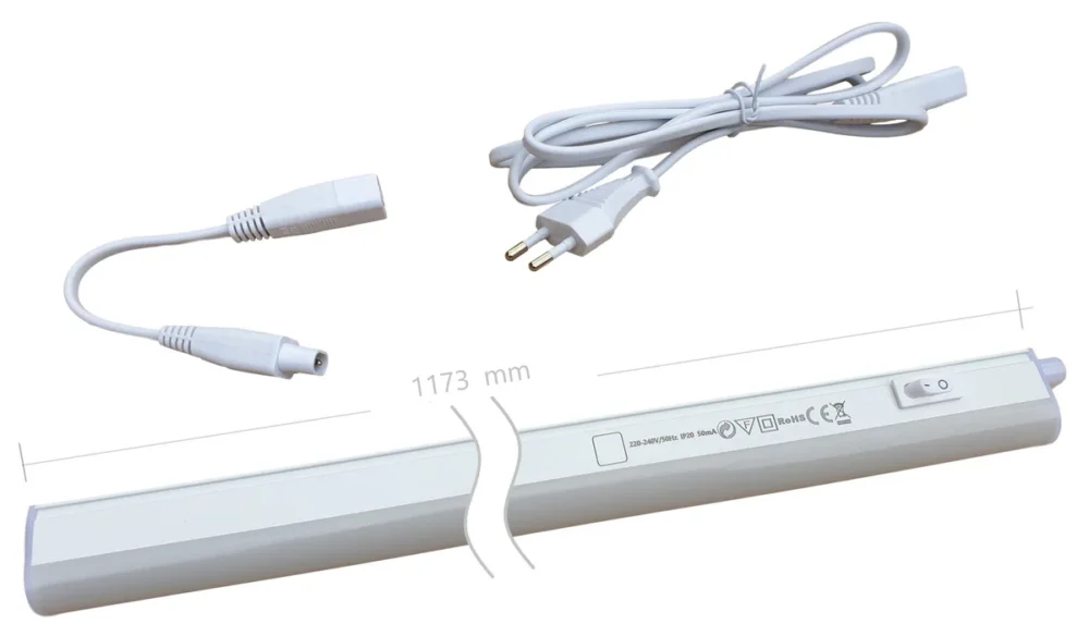 LEDbar 230V AC | 14W=140W | daglichtwit 6500K | stekker 150cm - 1173mm Zamów dziś