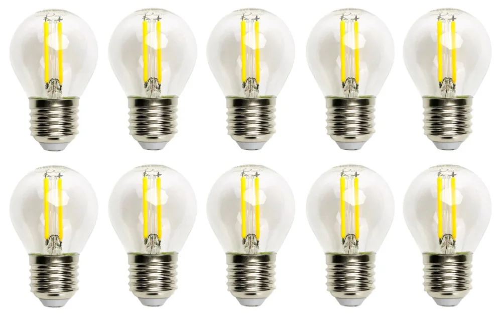 Kogellamp 10 stuks | G45 E27 LED 4W=40W gloeilamp | daglichtwit 6500K Szybka dostawa