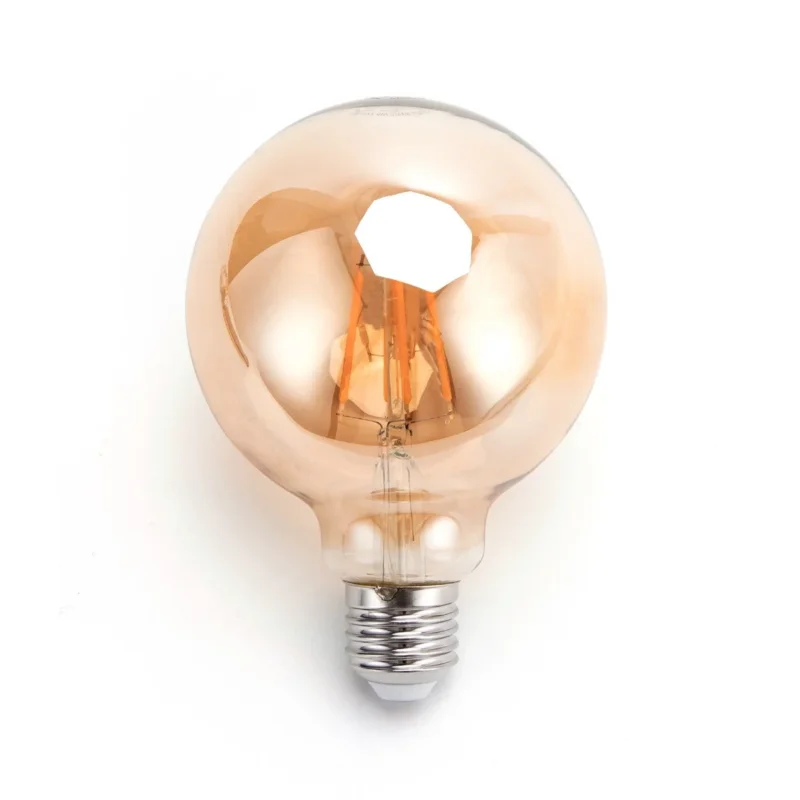 Globe gloeilamp G95 - E27 - amber glas | 8W=51W | flame filament 2200K Wyprzedaż