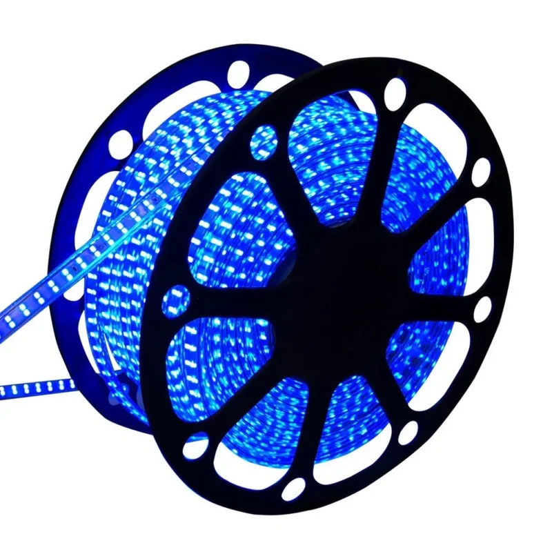 LED lichtslang blauw | 230V AC - 7W - 60 LED's/m | sproeidicht IP65 | 50 meter Rabat