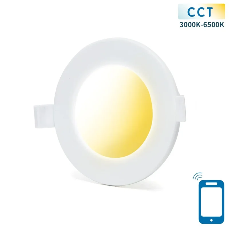 Darmowy zwrot Downlight - inbouwspot Ø 11,5cm WiFi CCT 3000K-6500K | warmwit - daglichtwit - LED 6W=45W halogeen