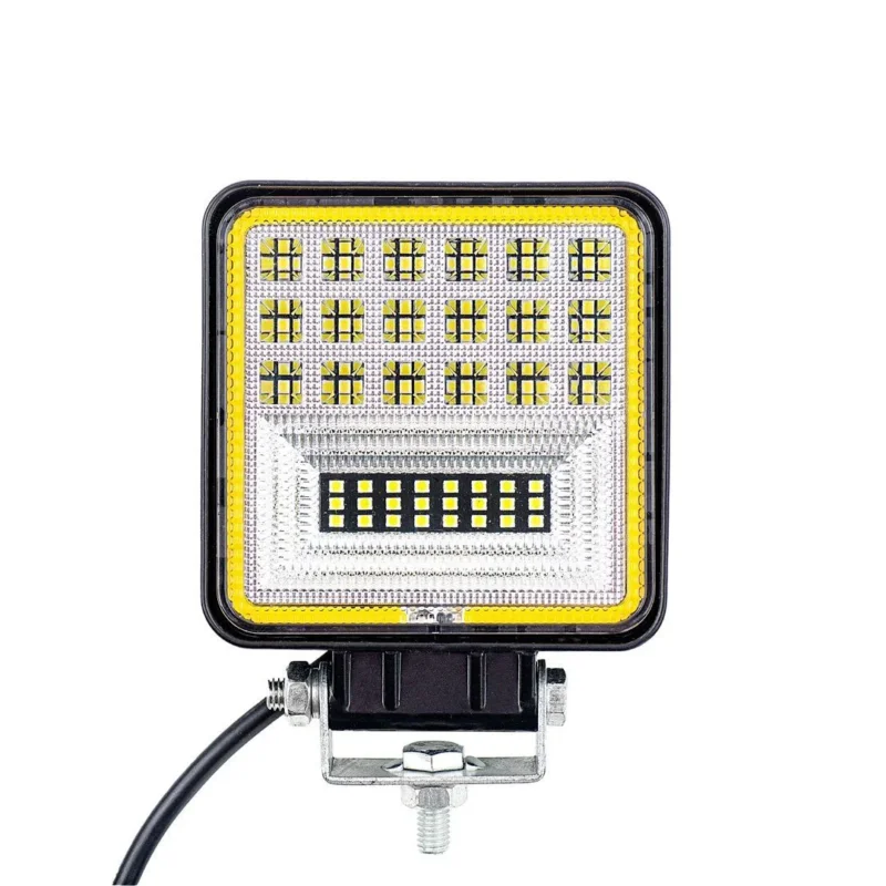 Verstraler LED 42W - 108mm x 108mm x 47mm | Combo (werklicht + HALO) - 12V & 24V DC | daglichtwit 6500K | IP67 Do wyczerpania zapasów