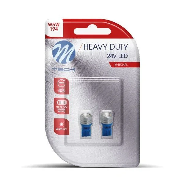 Kup teraz W5W autolamp 2 stuks | LED T10 blauw - 1 Watt - 24V DC