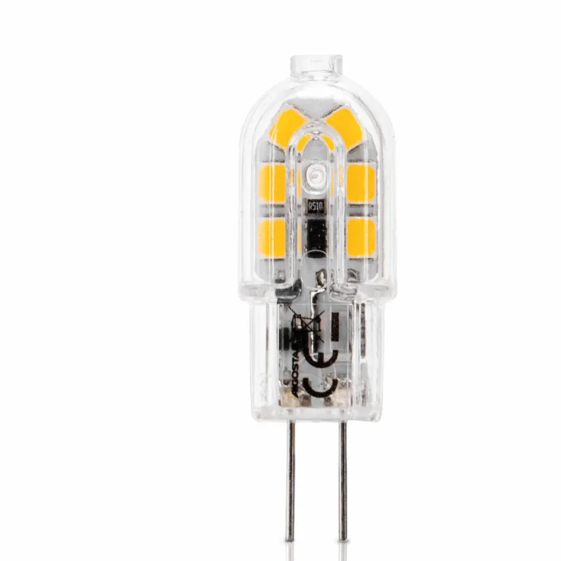 Hit cenowy G4 steeklampje warmwit | LED spotje 1.3W~130Lm=13W | 3000K 12V DC