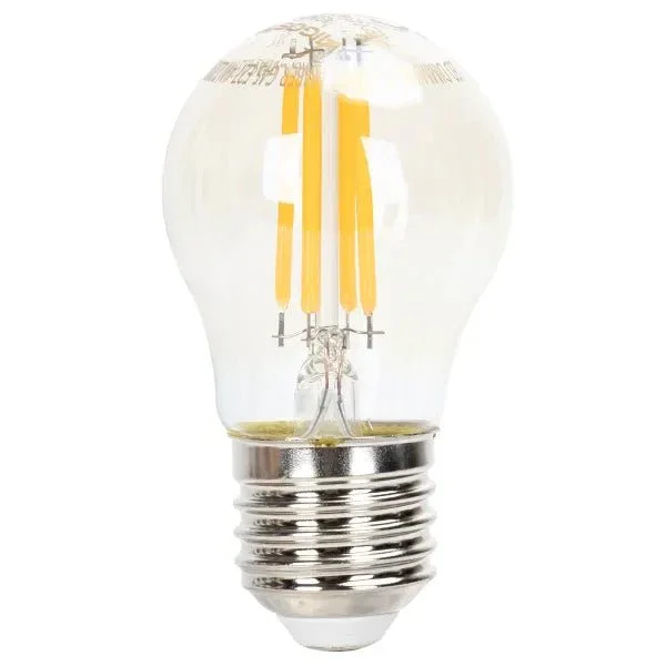 Kogellamp E27 dimbaar flame warmwit | G45 LED 4W~400Lm=38W halogeen verlichting | amber glas - 2200K Cena promocyjna