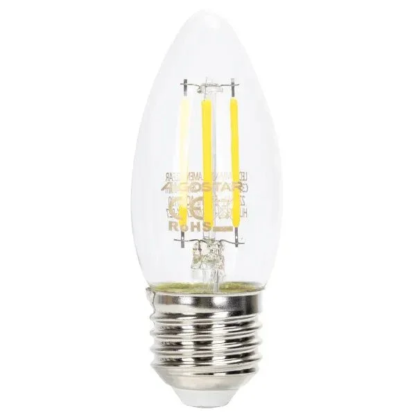 Cena promocyjna LED kaarslamp E27 dimbaar daglichtwit 6500K - 4W 400 lumen - helder glas