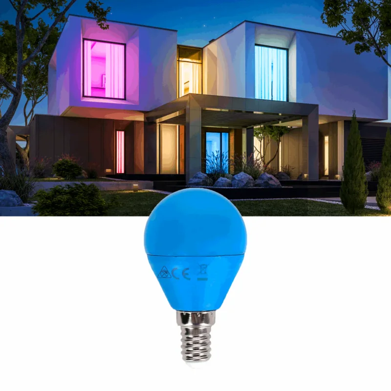Kogellamp E14 blauw | kleine fitting LED lamp 4W=30W gloeilamp | 230V Ostatnia szansa