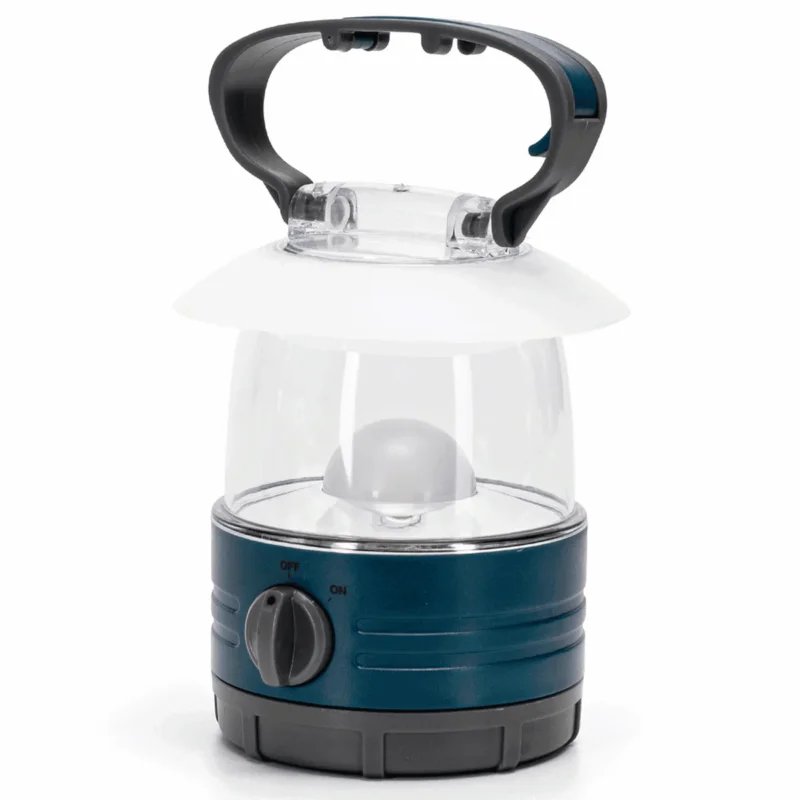Noodlamp met Ophanghaak - LED Tentlamp op Batterijen (exclusief) - Daglichtwit licht - Blauwe body - Camping & Noodverlichting Szybka wysyłka