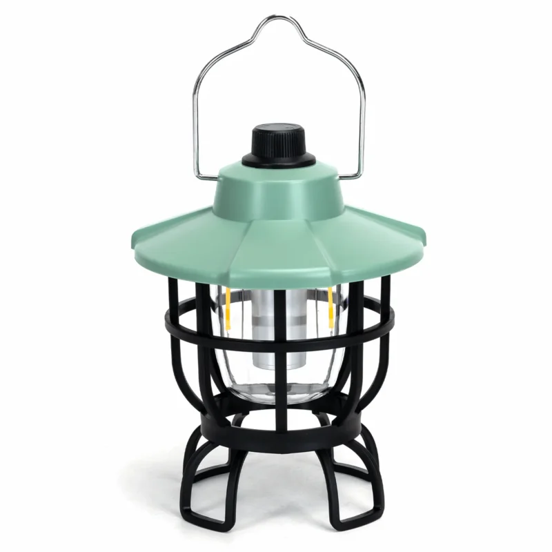 Noodlamp met Handvat - LED Tentlamp Oplaadbaar USB-C - Warmwit/Daglichtwit licht - Mintgroene body - Camping & Noodverlichting Oferta