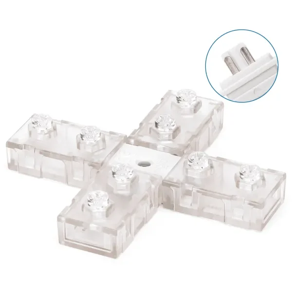 Lichtslang kruis-connector 230V AC - compleet Taniej
