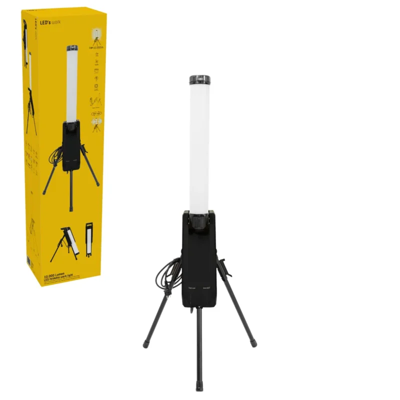 Bezpieczne zakupy LED's Work Toren Bouwlamp 10000 - 360° gelijkmatige lichtverspreiding - IP54 waterdicht - 70W