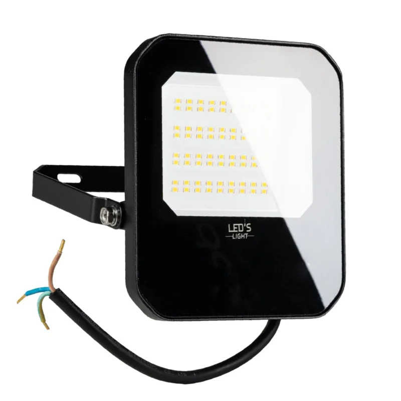 Taniej LED Schijnwerper 4200 Lumen - 30W - Koelwit - IP65 Waterdicht - Zwart