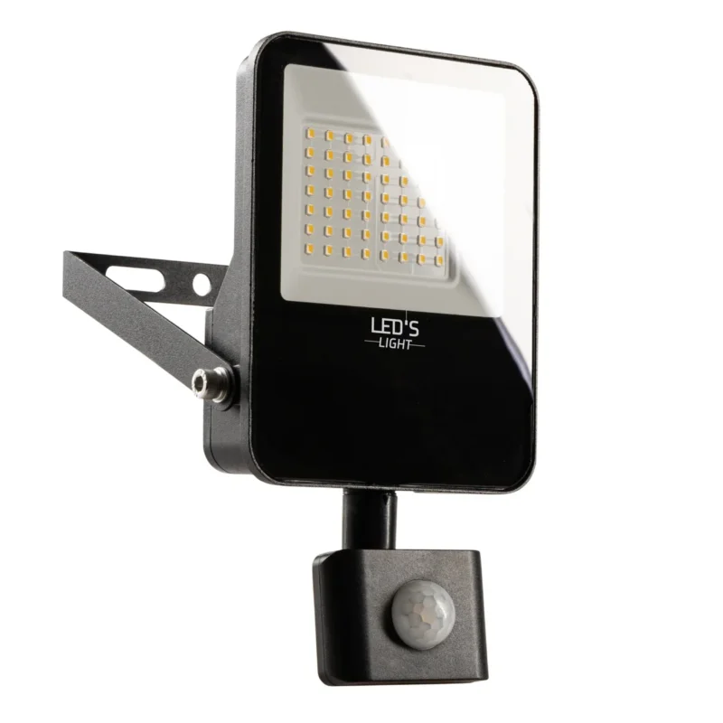 LED's Light Schijnwerper met Bewegingssensor 3600 - Waterdicht & Kantelbaar - 30W Okazja