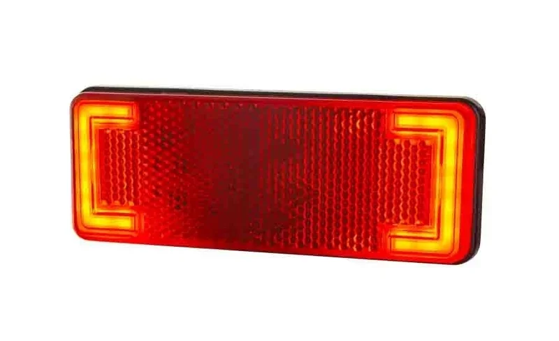 Promocja LED markeringslicht neon rood | 12-24v | 50cm. kabel | MV-3100R