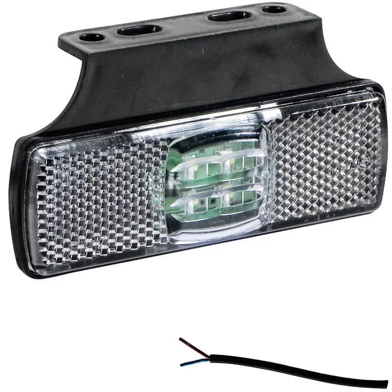 Wyprzedaż LED markeringslicht wit | 12-24v | 50cm. kabel | M10MV-150W
