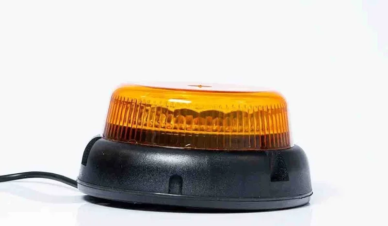 Wysoka jakość R65 LED zwaailamp, double flash, Magneet, 12/24V 7,8m kabel | S10ZL414