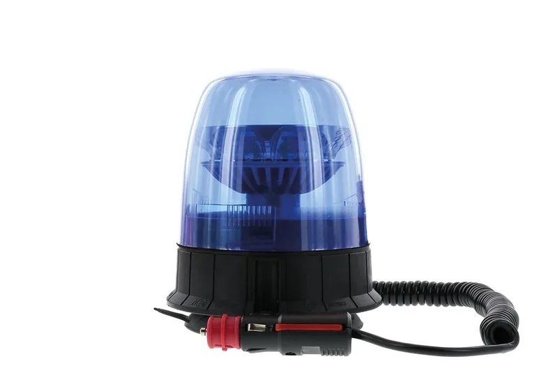 LED R65 zwaailamp blauw 12/24v magneetmontage, enkele flits | D14735 Dodaj do koszyka