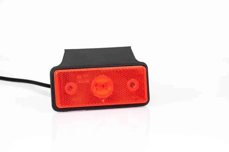 LED markeringslicht rood | 12-24v | 50cm. kabel | 1,5mm². connector met beugel | MV-5670R Hit cenowy
