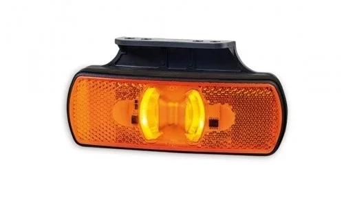 Taniej LED markeringslicht neon amber met beugel | 12-24v | 50cm. kabel | MV-3350A