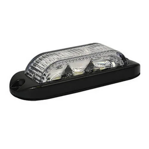 Wyprzedaż LED Flitser 3 LED's | blauw 180° | 10-30v | LED3DVB180