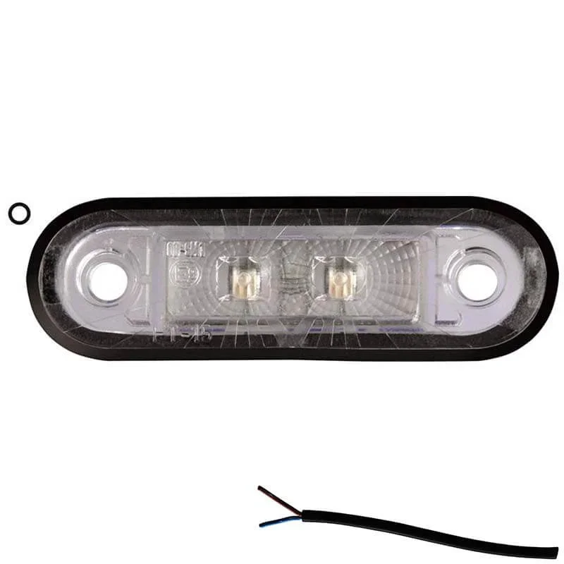 LED markeringslicht wit | 12-24v | 50cm. kabel | M10MV-200W Sprawdź teraz
