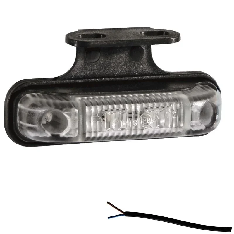 LED markeringslicht wit | 12-24v | 50cm. kabel | M10MV-550W Bestseller