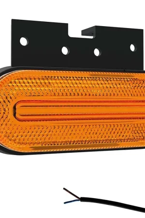 Zniżka LED markeringslicht amber | 12-24v | 50cm. kabel | M10MV-750A
