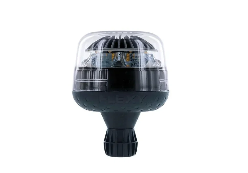 LED R65 zwaailamp amber/transp. 12/24v flexi DIN, enkele fli | D14753 Szybka dostawa