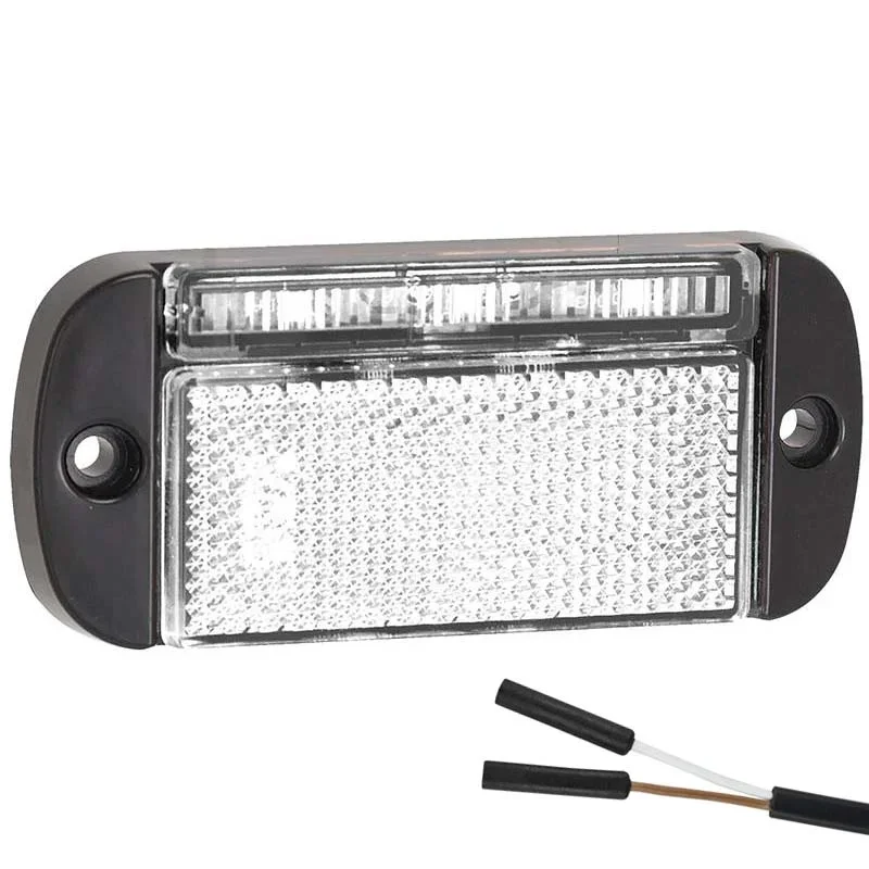 Cena promocyjna LED markeringslicht wit | 12-24v | 2-PIN connector | 44WME2P