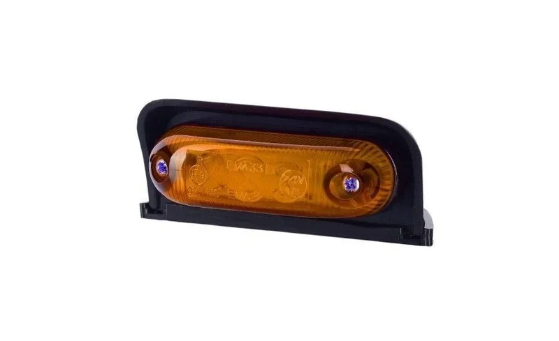 Sprawdź teraz LED markeringslicht amber met beugel | 12-24v | 50cm. kabel | MV-4050A