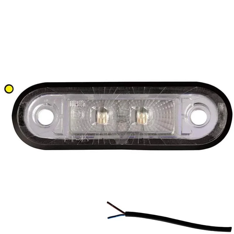 LED markeringslicht amber | 12-24v | 50cm. kabel | M10MV-200A Dodaj do koszyka