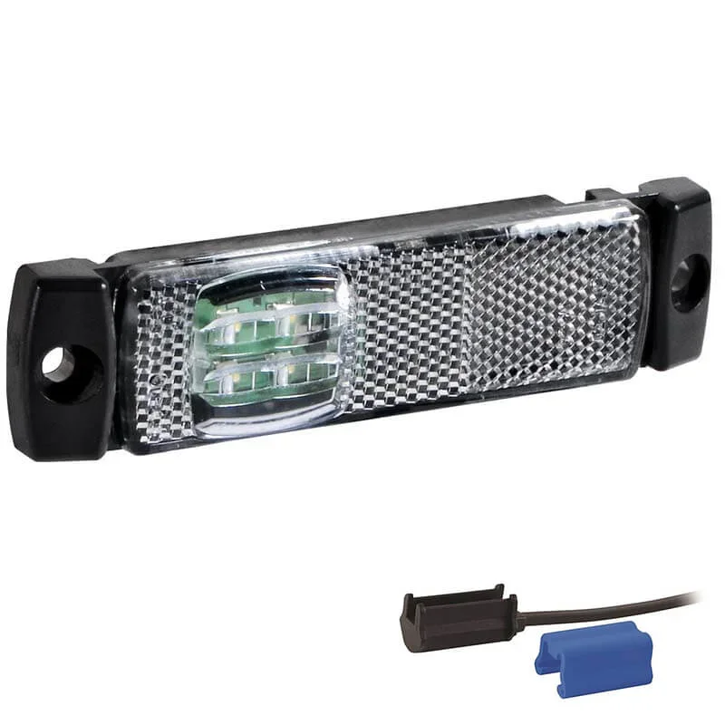 Dodaj do koszyka LED markeringslicht wit | 12-24v | 0,75mm². connector | M10MV-193W