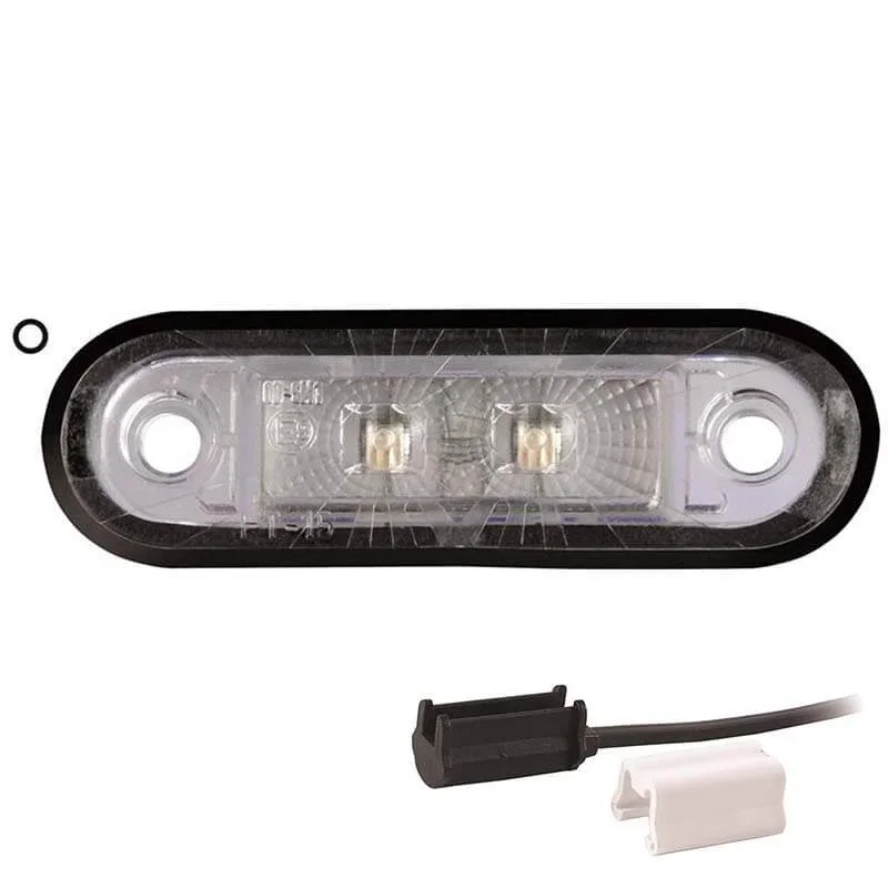 Dodaj do koszyka LED markeringslicht wit | 12-24v | 1,5mm². connector | M10MV-220W