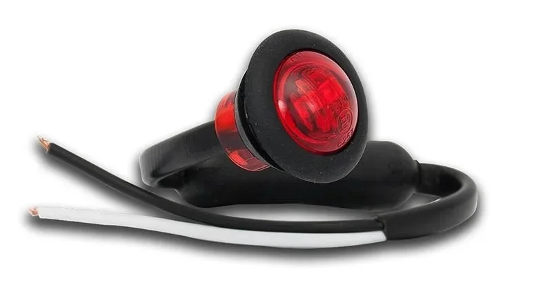 Darmowy zwrot LED markeringslicht rood | 181R12E
