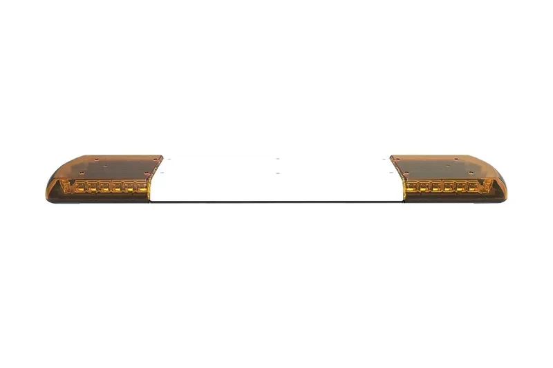 Nowość LED flitsbalk amber | 12 serie | ECE-R65 amber | transparant wit midden | 1219mm | 12-30990-E