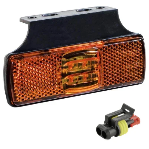 Tylko dziś LED markeringslicht amber | 12-36v | 50cm. kabel | AMP connector | M10MV-150A-AMP