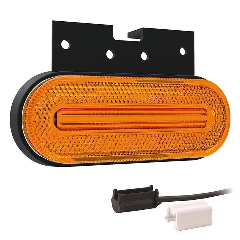 LED Markeringslicht Amber - 12-24V - 50cm Kabel - 1,5mm² Connector Wybór klientów