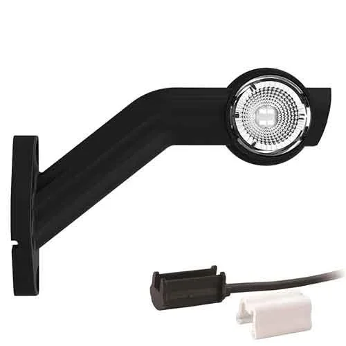 Tylko dziś LED Breedtelamp Links - Schuine Steel - 12-36V - 1,5mm² Connector