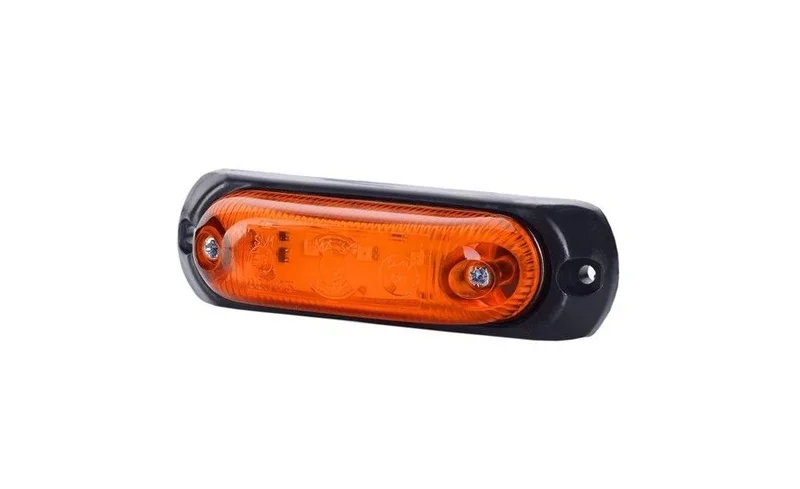 Wyjątkowa oferta LED markeringslicht amber met beugel | 12-24v | 50cm. kabel | MV-4090A