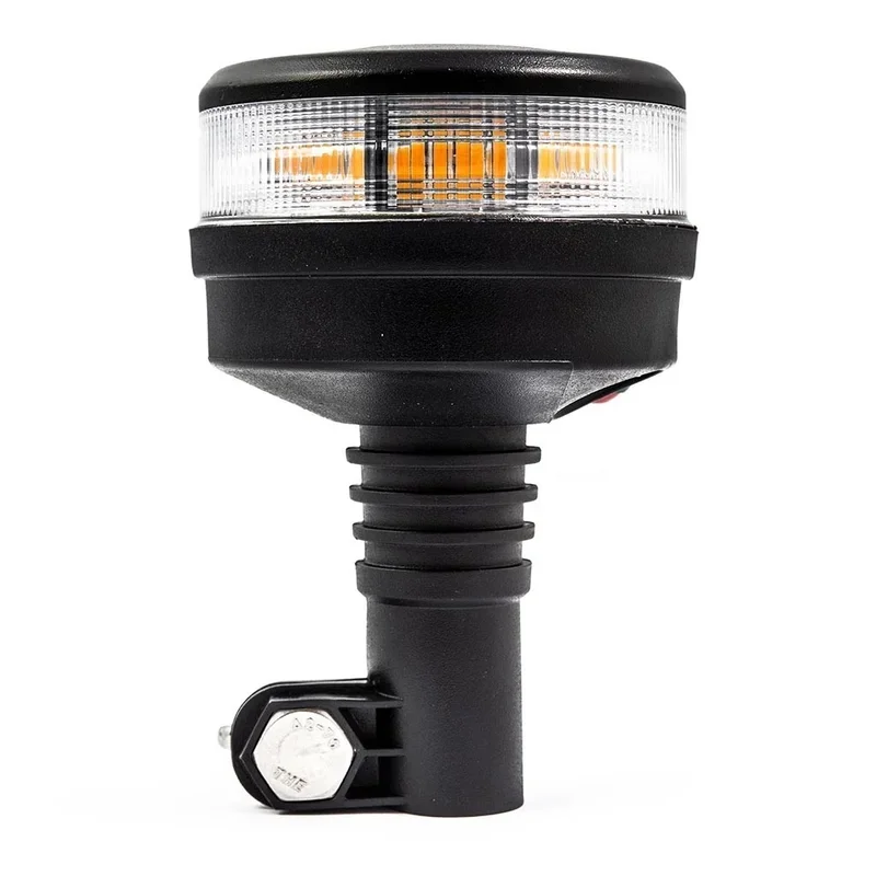 LED R65 Zwaailamp amber met heldere lens | 12-24v | DIN-voet | S07ZL602AC Tylko do końca tygodnia