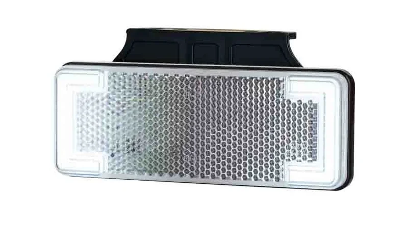 LED markeringslicht neon wit met beugel | 12-24v | 50cm. kabel | MV-3150W Nowość
