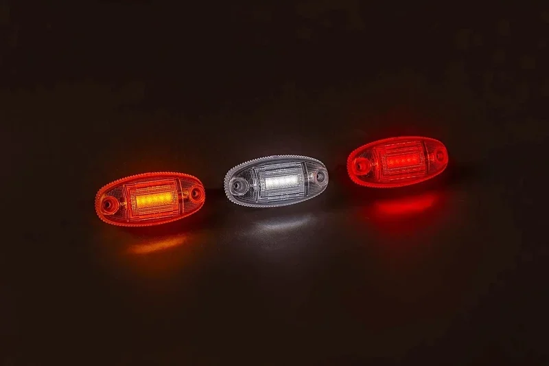 Wyprzedaż LED markeerlicht dark/wit 12-24v 15cm kabel | MV-6800DW