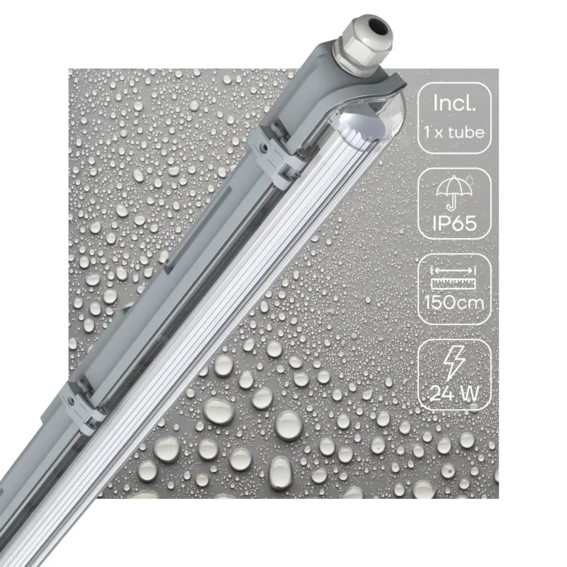 Obniżka ceny LED TL Armatuur 2880 Lumen - 24W - Daglichtwit - IP65 Waterdicht - 150cm - Inclusief LED Buis