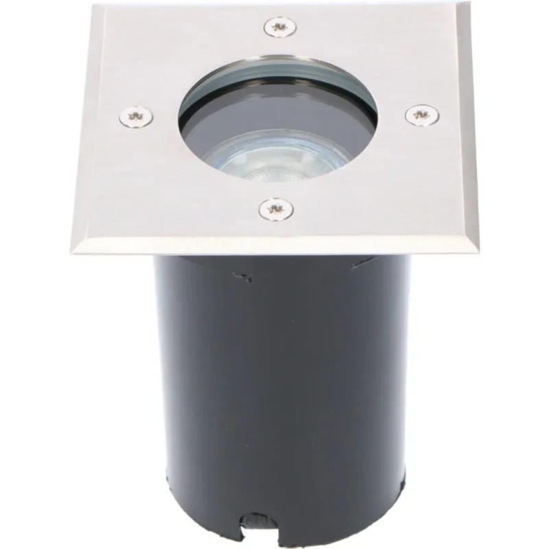 LED Grondspot Inbouw Vierkant - GU10 Fitting - Max 35W - IP67 Waterdicht - Berijdbaar 1500kg - Zwart Szybka wysyłka