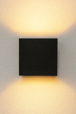 Lumo Qube Wandlamp Buitenlamp met Lichtbron - wandarmatuur - 380lm 1800K - Zwart - IP54 Wybór klientów