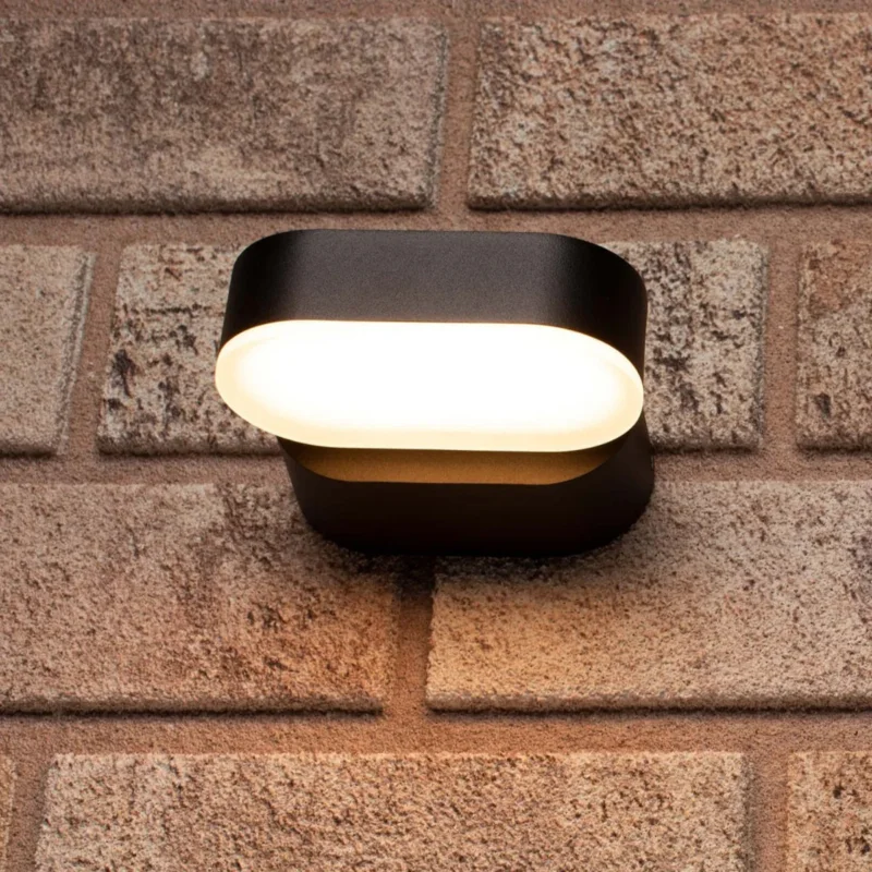 LED's Light LED Buitenlamp - Model Rieti - Warm wit - IP44 waterbestendig - Zwart Wysoka jakość