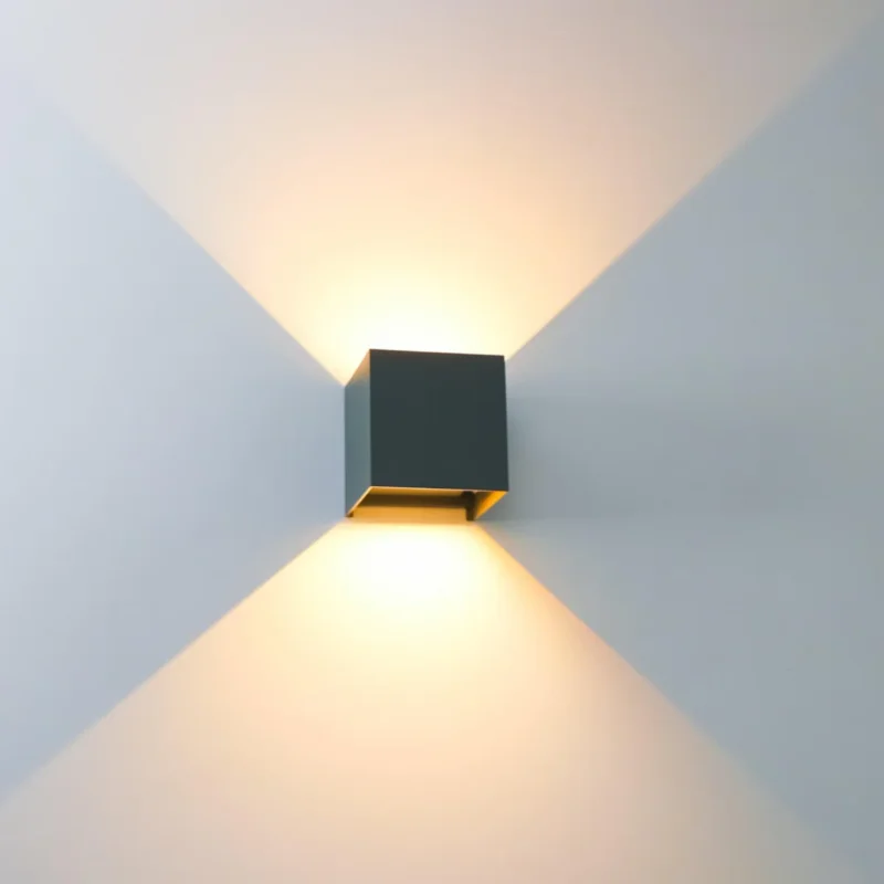 Cena promocyjna LED's Light Kubus LED Wandlamp voor buiten - Omhoog&Omlaag licht - IP65 - Antraciet