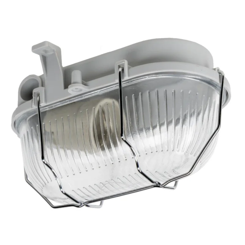 Nowość Buitenlamp Wandarmatuur Bulkhead IP44 – Grijs – Zonder Lichtbron – E27